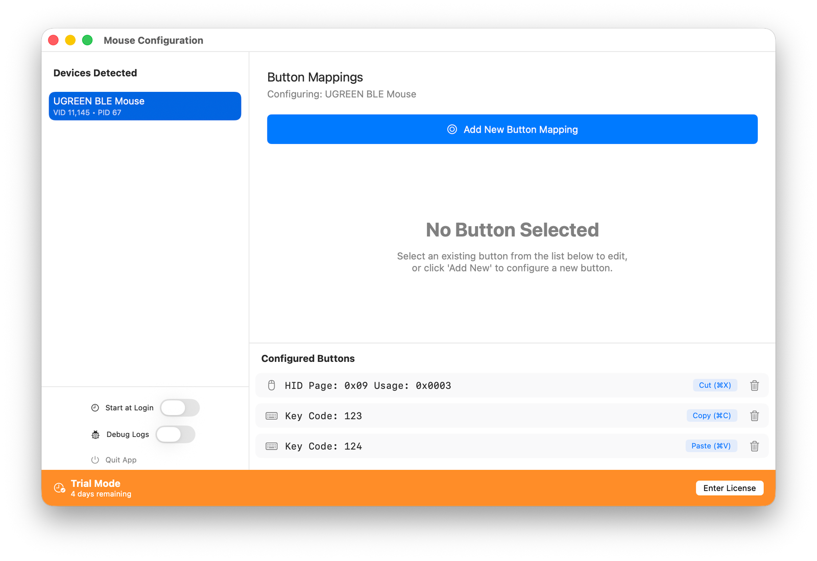 Mouse Mapper app screenshot